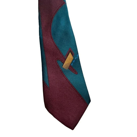 Elaan Burgundy Skinny Tie - Picture 2 of 3